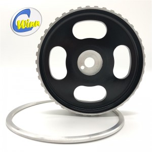 Testreszabott CNC megmunkálás Alumínium szíjtárcsa Autóalkatrészek alkatrészek értékesítés utáni alkatrészek