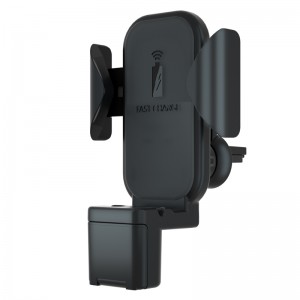 KPS-9304HC QI 10W gyors 3in1 autós tartó vezeték nélküli töltő Iwatch és fülhallgatóhoz