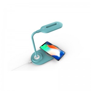 QI 10W gyors 2in1 bútorokkal ellátott többfunkciós vezeték nélküli töltő KPS-9002 lámpával