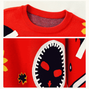 Európai amerikai méretű Jacquard pulóver Design vastag meleg ruha kötöttáru