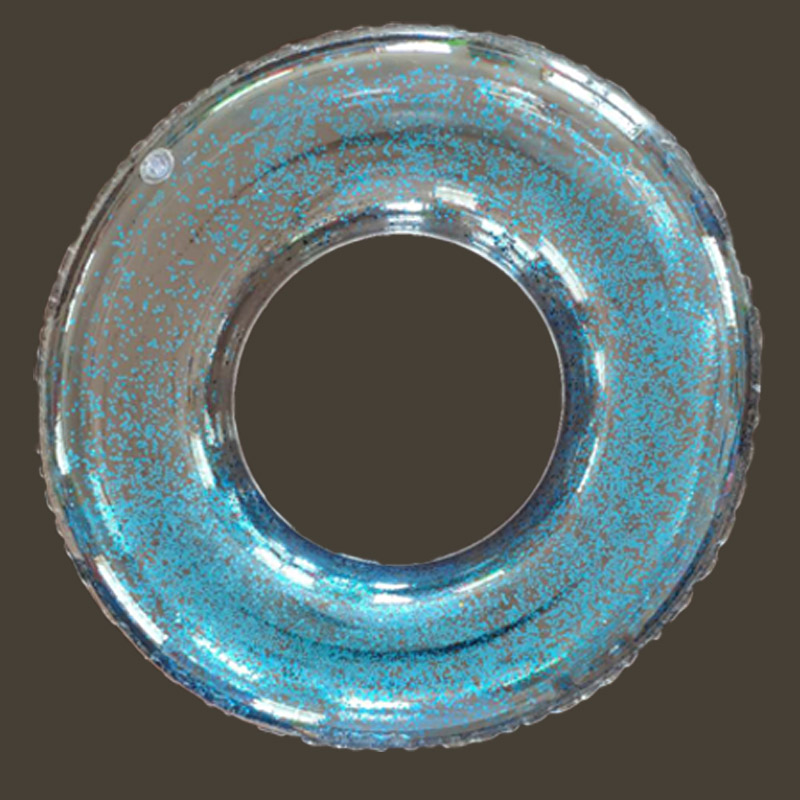 Felfújható átlátszó csillogó medence úszógyűrű gyerekeknek