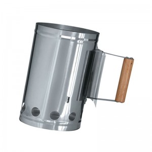 Rozsdamentes acél BBQ faszén kémény indító