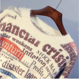 2019 egyedi műbőr gyapjú téli laza lámpa ujjú női pulóver kötöttáru pulóver