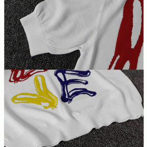 2018 egyedi Jacquard LOVE betűtípus rövid ujjú nyári pulóver