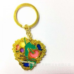 P063 szív kulcstartó zselés festék