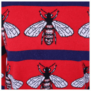 Egyéni OEM méhek Jacquard női vastag kötött pulóver pulóverek Dongguan kötött gyár