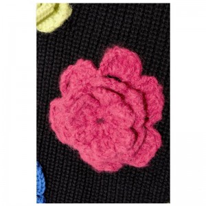 Gyapjú gyapjú kézzel készített virág női pulóver téli pulóver pulóverek