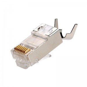 RJ45 csatlakozó CAT7 Crimp Ethernet csatlakozó STP moduláris