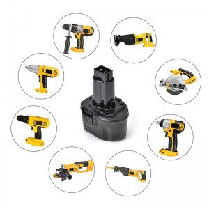 Ni-Mh 7.2V 3000mA vezeték nélküli szerszámkészlet csere Dewalt DE9057, DE9085, DW9057 típushoz