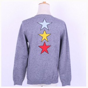 2018 tavaszi őszi női Brocade Jacquard kötött pulóver pulóver