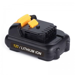 Li-ion 1500mAh 12 V-os akkus fúró akkumulátor csomag a Dewalt DCB120, DCB121 készülékhez