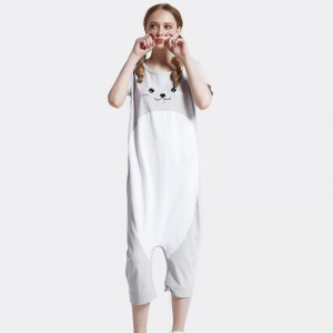 Női hímzés pamut-spandex Single Jersey Onesie