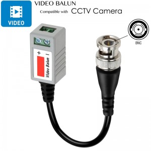 Mini CCTV BNC videó Balun adó-kábel
