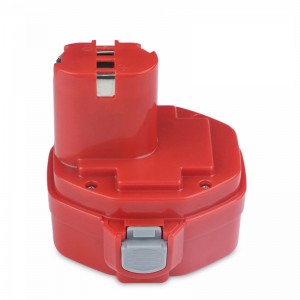 Jó minőségű Ni-Mh 2000mAh 14,4 V-os fúrógép-akkumulátor csere Makita 1435, 1435F, 192699-A típushoz