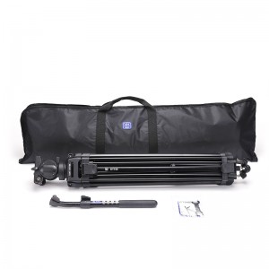 DIAT új DT750 videokamera támogatja az állvány három szakaszát, 1,7 méter magas DSLR nehéz állvány