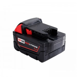 Lítium 18V 3000mAh Akkumulátoros fúró akkumulátorok cseréje Milwaukee 48-11-1840 M18 készülékhez