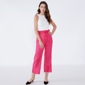 Ujjatlan női fehér divattervező hölgy blúz román varráshoz vágó pamut blúz