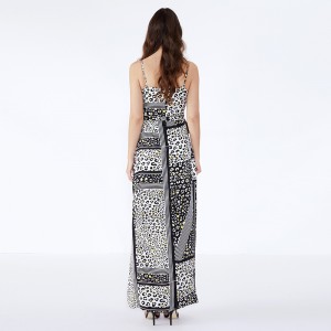 Kiváló minőségű női alkalmi Maxi ruha Hosszú Maxi divat alkalmi Boho fodros virágos kötött ruha