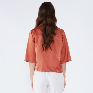 Normál formatervezésű puszta alkalmi női blúz nőknek JCGJ190315020