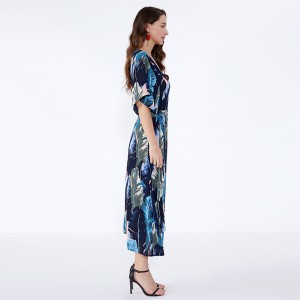 Afrikai stílusú elegáns női hölgy divatos sifon ruha alkalmi ruhák nyári JSDJ2558