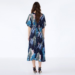 Afrikai stílusú elegáns női hölgy divatos sifon ruha alkalmi ruhák nyári JSDJ2558