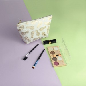 Twill 100% ananászszál forró értékesítési kozmetikai táska