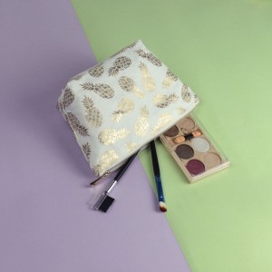 Twill 100% ananászszál forró értékesítési kozmetikai táska