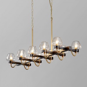 Boutique Simple Glass Iron Nappali Étterem Hotel Csillárkm2147