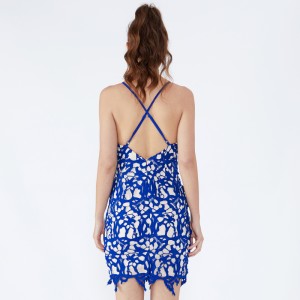 Női nevek Retro Sexu vissza nyitott esti kék ruha