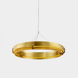 Északi modern minimalista kör alakú formatervezésű otthoni szálloda LED csillár Km2141