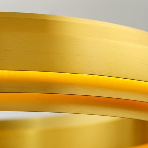 Északi modern minimalista kör alakú formatervezésű otthoni szálloda LED csillár Km2141