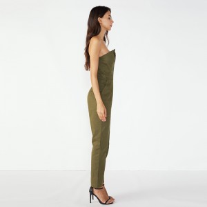 Fitness off váll szexi Bodycon jumpsuit nők számára