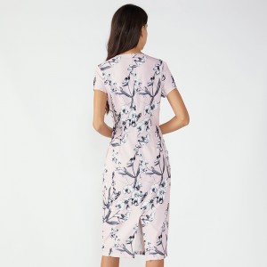 Poliészter Lady divat koreai horgolt hosszú lycra ruha