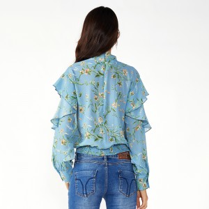 Női plusz méretű Boho legújabb sifon pólók és blúzok