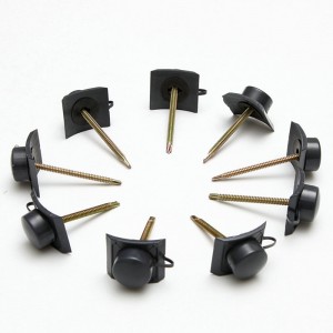 Különleges tartozékok PVC tetőlemez vízálló csavarral és kupakkal a PVC tetőcseréphez