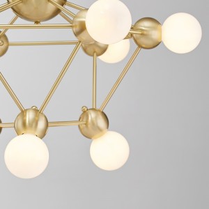 Új üveg egyszerű Art Metal személyiség divatcsillár Km2134