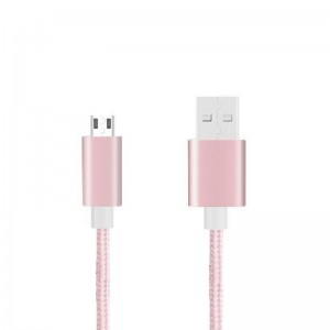 Nylon fonott mikrokábel az USB töltéshez
