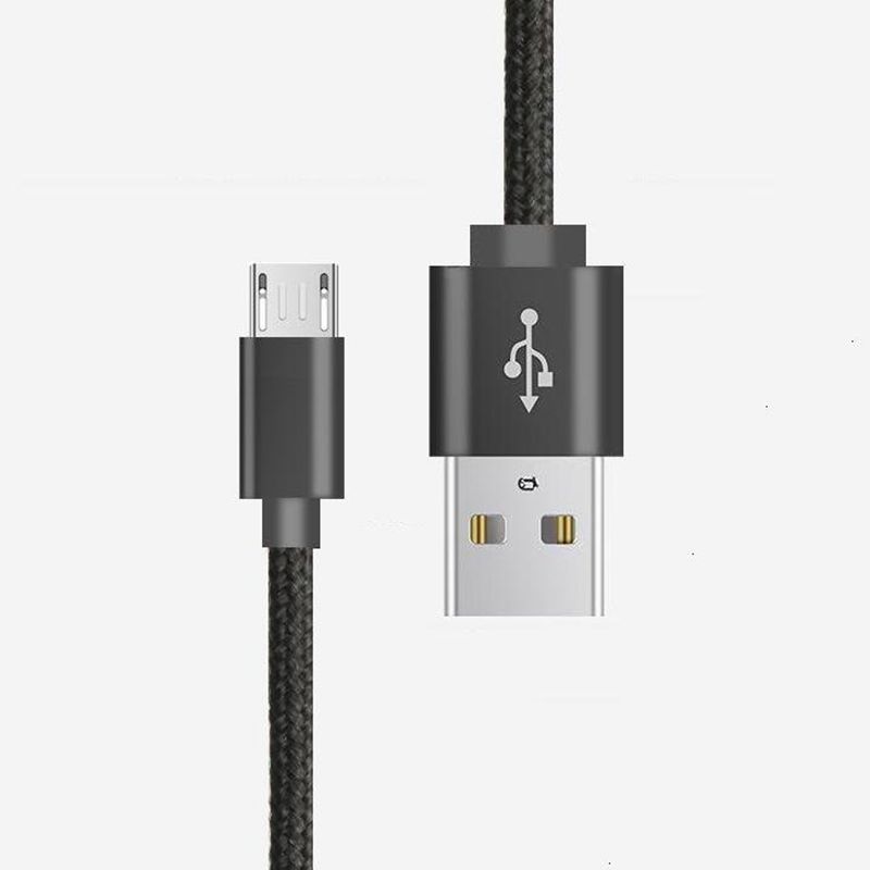 Micro to USB Nylon fonott adatkábel