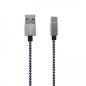 C típusú - USB nylon fonott adatkábel