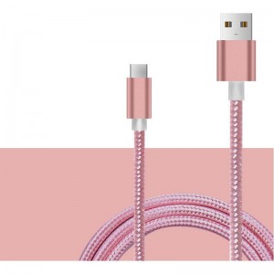 C-típusú USB-nylon nyakkábel