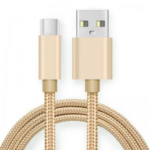 C-típusú USB-nylon nyakkábel