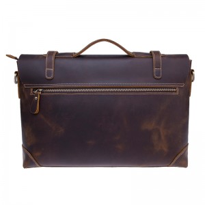 Kiváló minőségű őrült ló valódi bőrből készült férfi hordtáska válltáskák