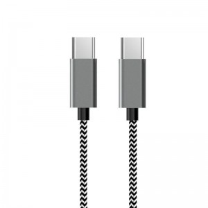 C típusú - C típusú Nylon sávos adatkábel