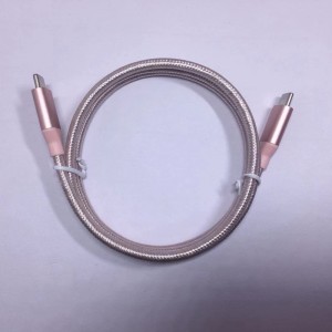 Nylon-áthidalt adatkábel, C típusú - C típusú