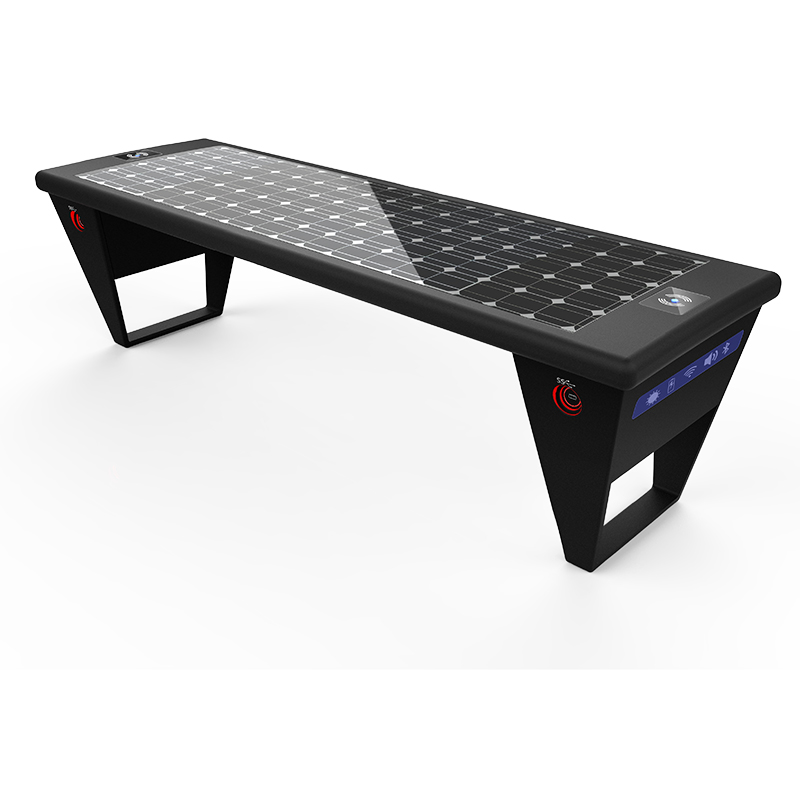 Intelligens napelemes városi bútor-pad mobiltelefon töltéshez