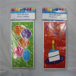 Nincs fogantyú papír táskák az ünnepi csomagoláshoz. Cookie Candy Kraft papírzacskó