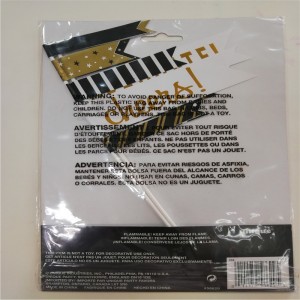 Esküvői dekorációk egyedi tervezésű fólia-válogatott papír cupcake fedők