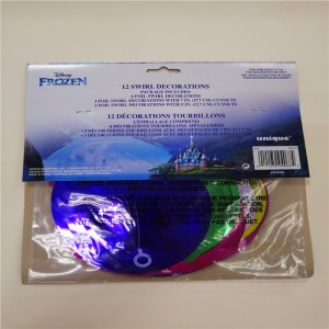 Fólia örvény party dekorációk léggömb lóg