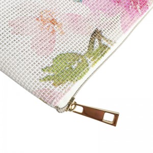 Fasion virágnyomtatás nők személyre szabott kozmetikai táska