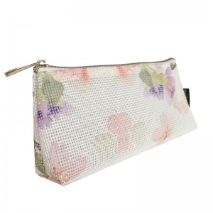 Fasion virágnyomtatás személyre szabott kozmetikai táska